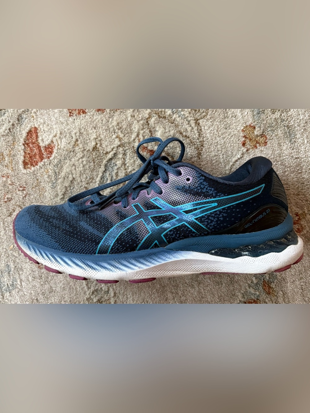 ASICS GEL-Nimbus White Athletic Shoes for Women
